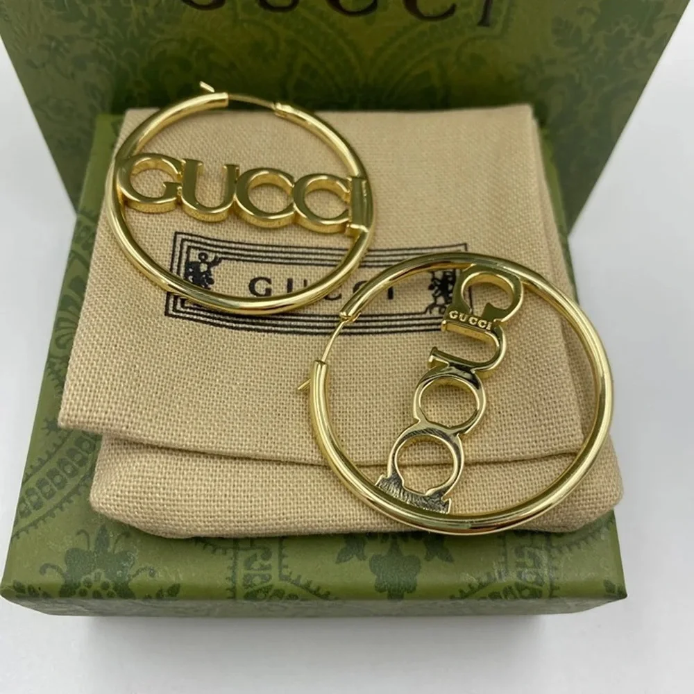 Gucci Gold Hoop Earrings - Picture 2 of 4